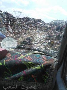 صورة للطريق الذى تعبره سيارات نقل القمامة